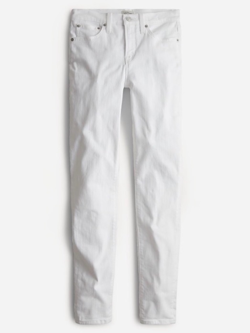 White 9” Midrise Toothpick Jean